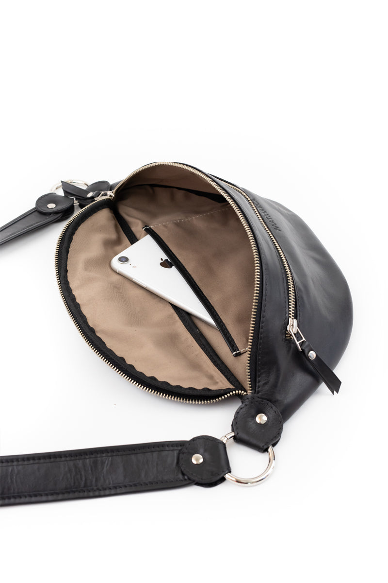 Riñonera Filippa <br/> Negro liso