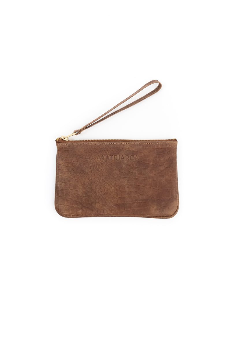 Mini Clutch<br/> Caimán Café
