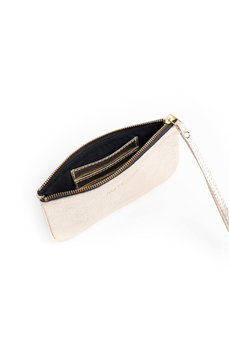 Mini Clutch <br/> Craque Dorado Champaña