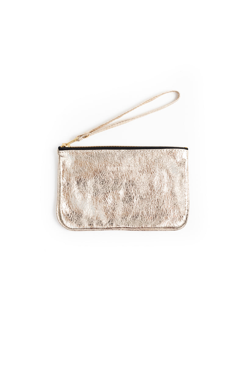 Mini Clutch &lt;br/&gt; Craque Dorado Champaña