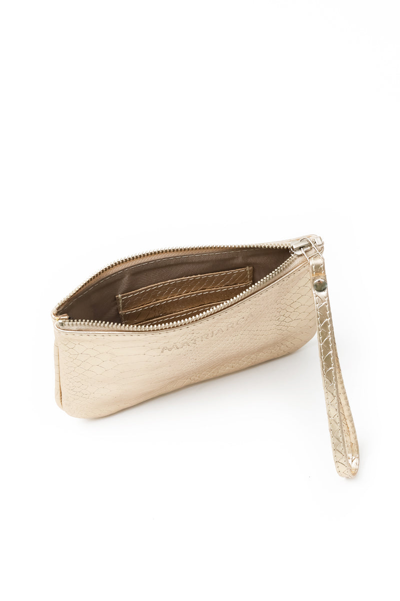 Mini Clutch<br/> Croco champaña