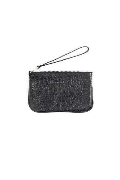 Mini Clutch<br/> negro croco