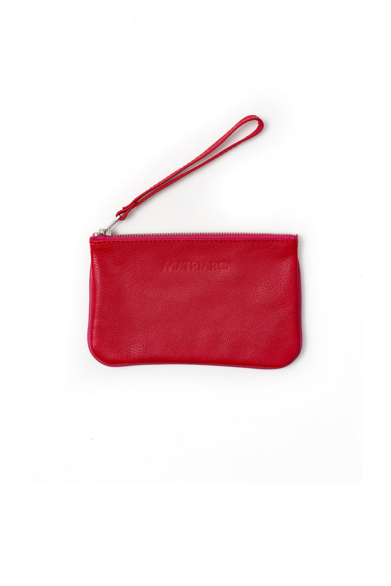 Mini Clutch<br/> Rojo con fucsia