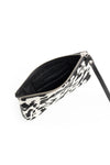 Mini Clutch<br/> Pelo blanco y negro