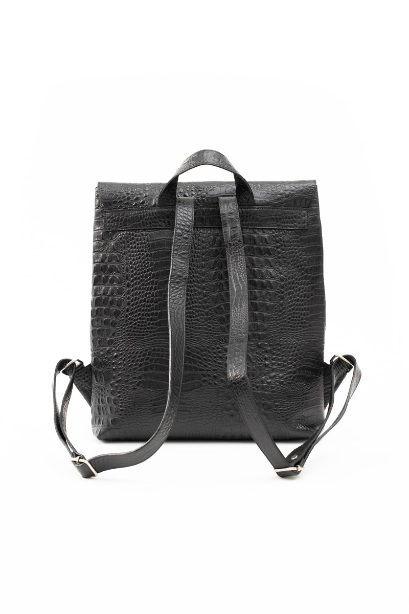 Mochila Simone&lt;br/&gt; Negro caimán