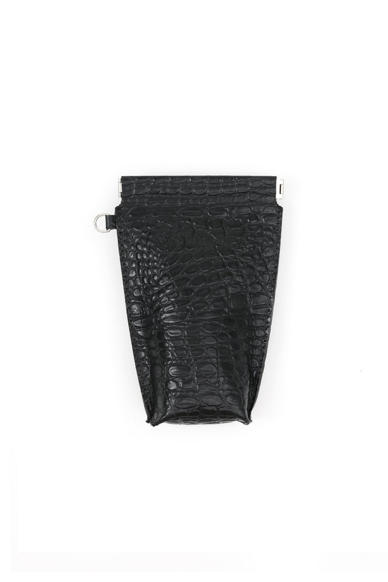 Estuche Ari <br/> croco negro