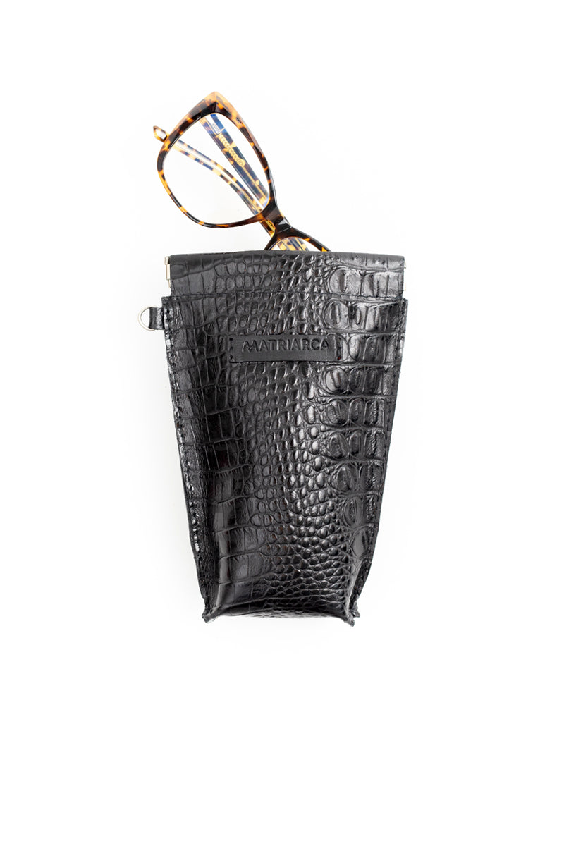 Estuche Ari &lt;br/&gt; croco negro