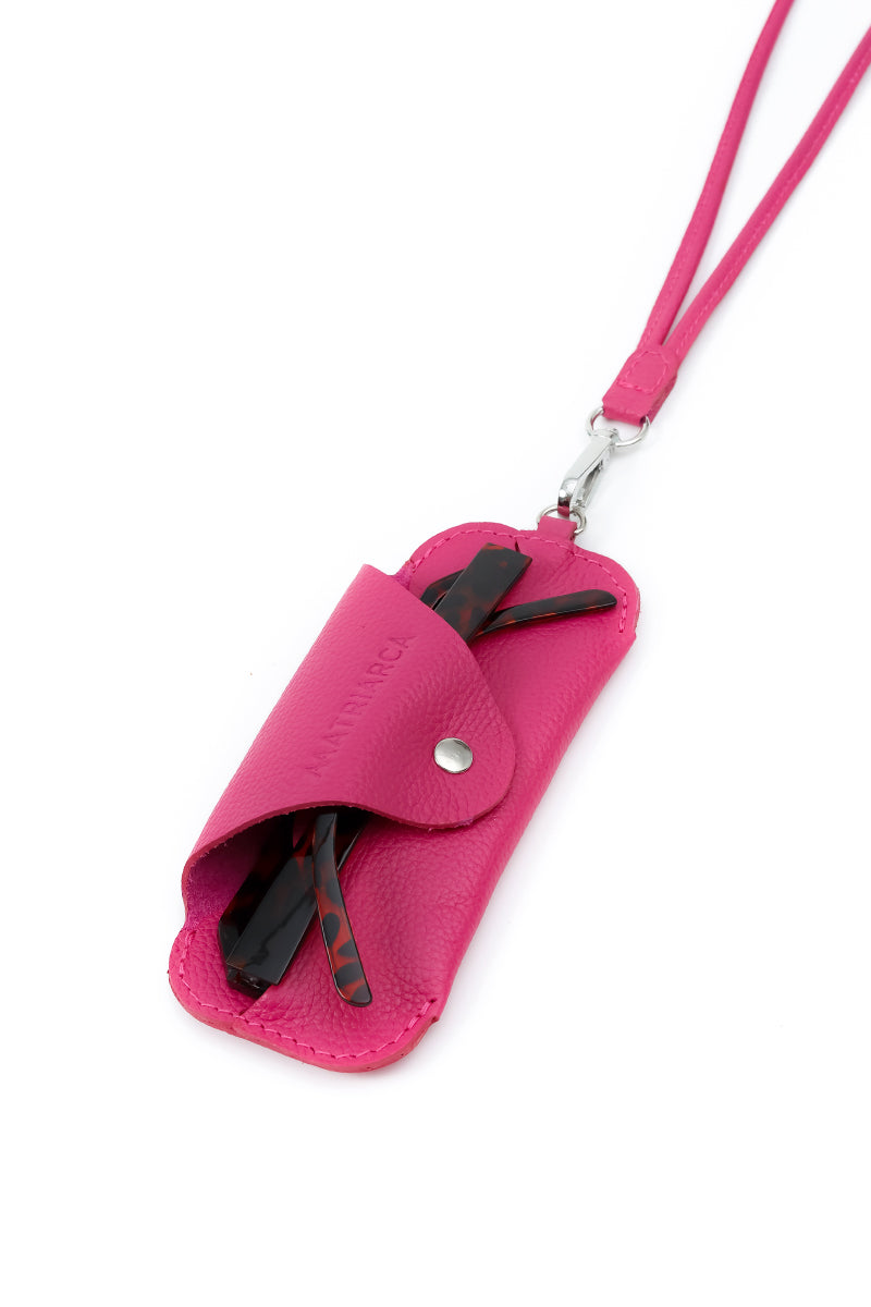 Porta lentes <br/> fucsia