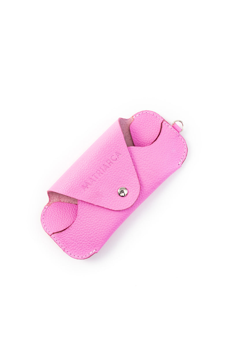 Porta lentes <br/> rosa flúor