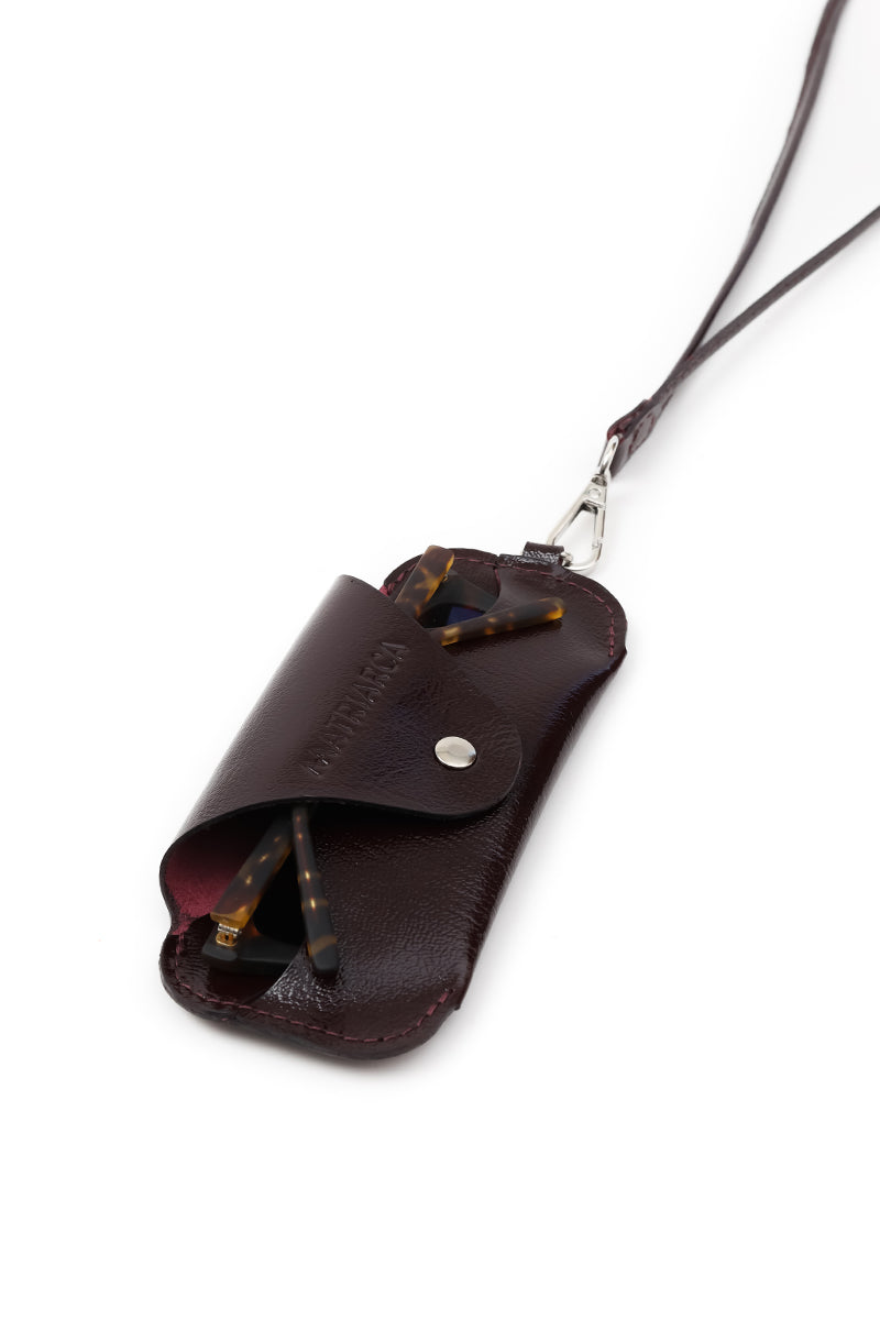 Porta lentes <br/> richato vino