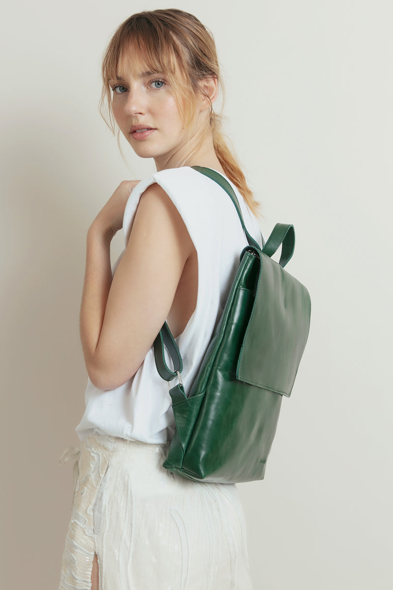 Mochila Simone <br/> Verde oscuro