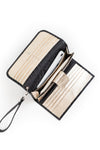 Billetera Petra <br/> Caimán negro con champaña