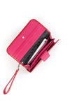 Billetera Petra <br/> Richato rojo con Fucsia