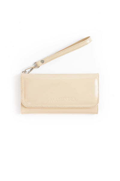 Billetera Petra <br/> Richato marfil con champaña