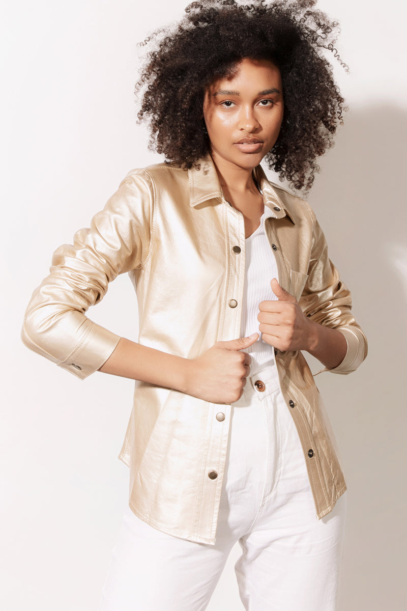 Camisa Emilia &lt;br/&gt; Dorado Champaña