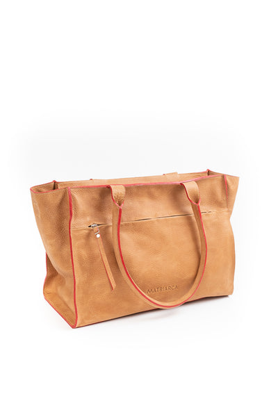 Cartera Delfina <br/> Camel Rústico