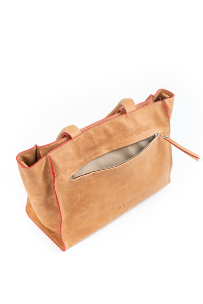 Cartera Delfina <br/> Camel Rústico
