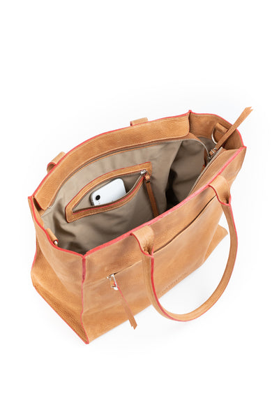 Cartera Delfina <br/> Camel Rústico