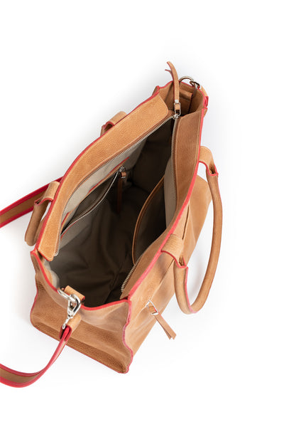 Cartera Delfina <br/> Camel Rústico