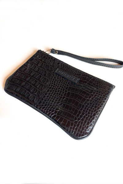 Mini Clutch<br/> textura caimán