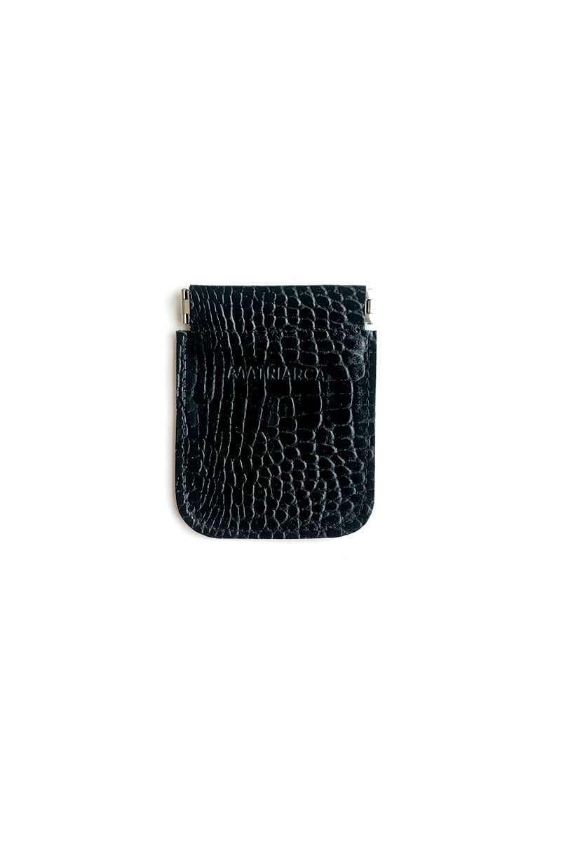 Monedero<br/>Caimán negro