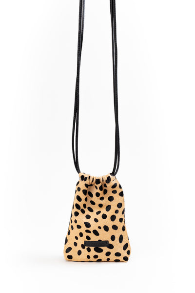 Porta celular Clara <br/> Pelo Print beige