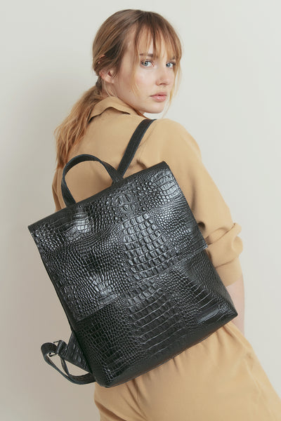 Mochila Simone<br/> Negro caimán